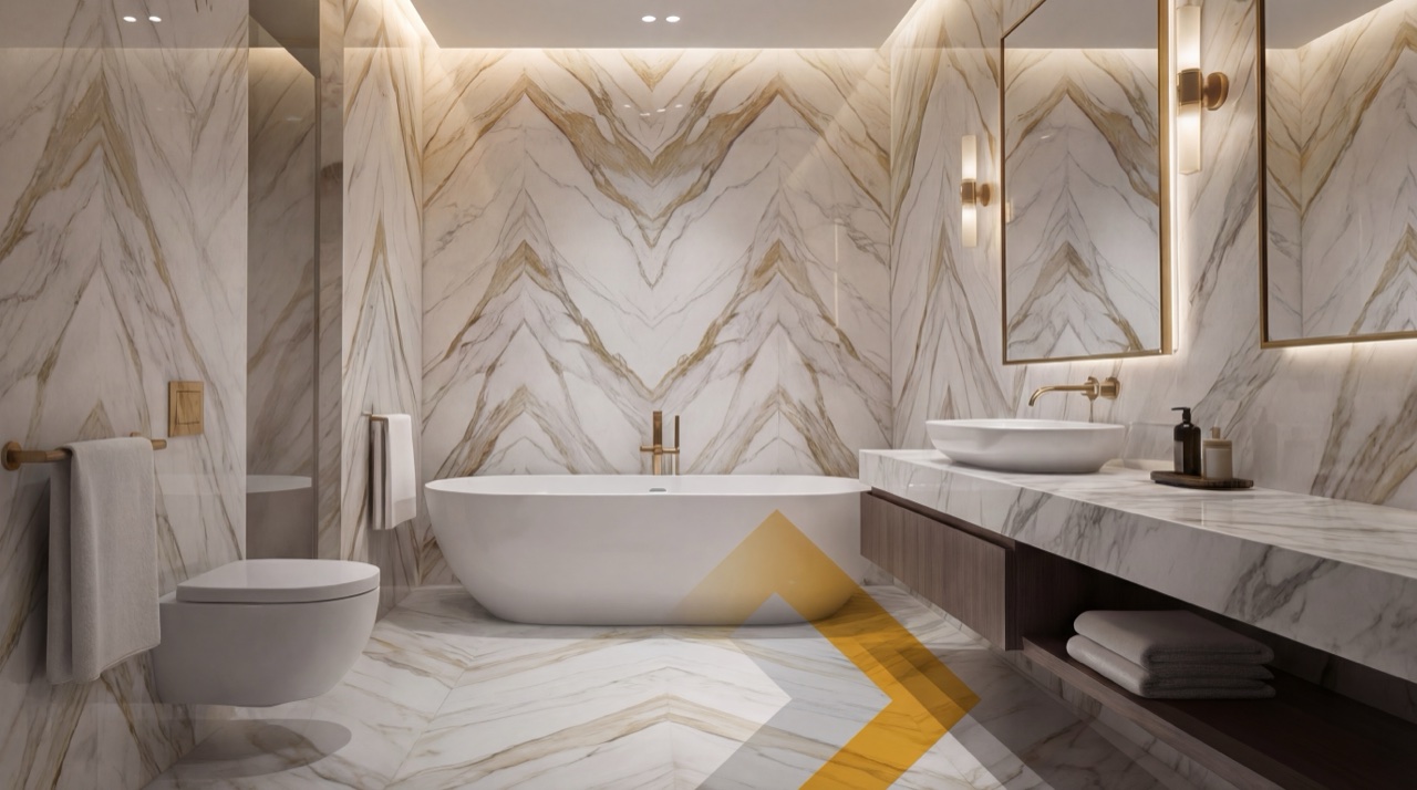 Salle de bain luxe marbre